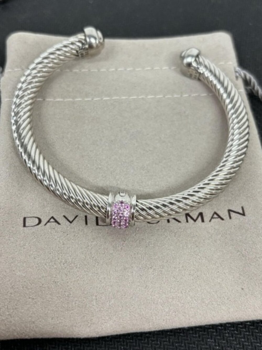 David Yurman 7mm white Pomegranate Diamond Bracelet